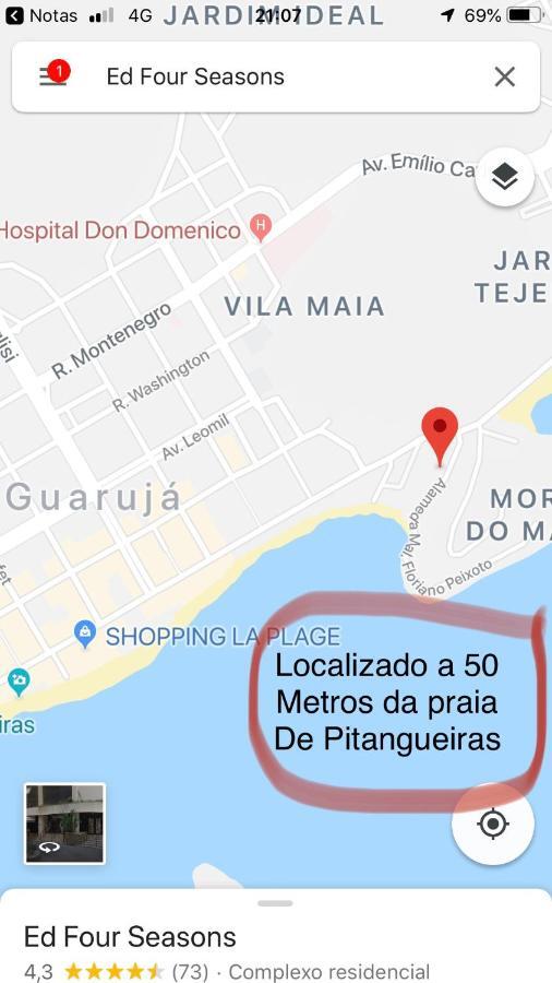 Aparthotel Guarujá Flat Esterno foto